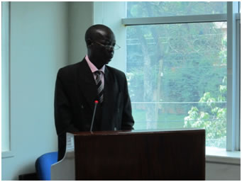 Speech by implementing organization